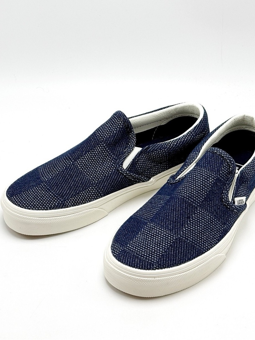 Vans Classic Slip-On Navy Checkerboard Men's Shoes